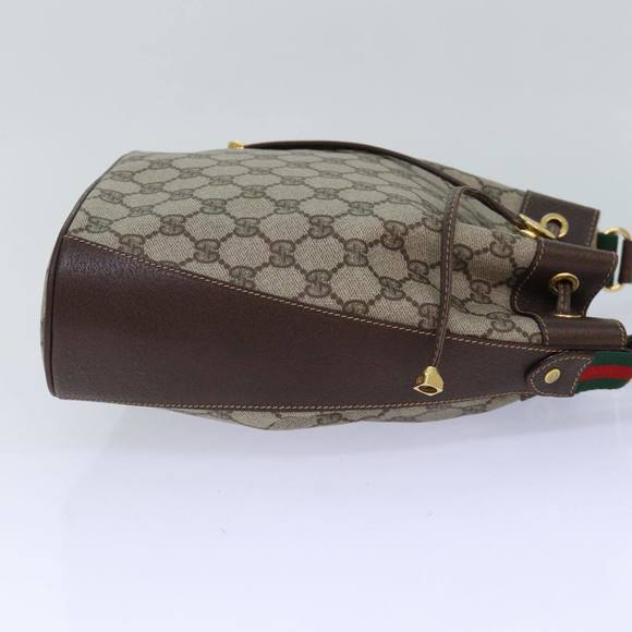 GUCCI GG Supreme Web Sherry Line Shoulder Bag PVC Beige 164 02 034 Auth ar12279 - Picture 4 of 16